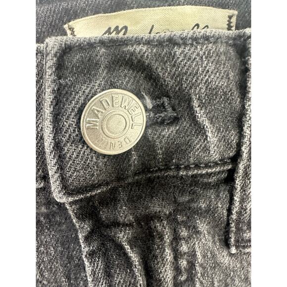 Madewell Women's Washed Black The Perfect Vintage Straight Denim Jeans size 27 - Picture 12 of 13